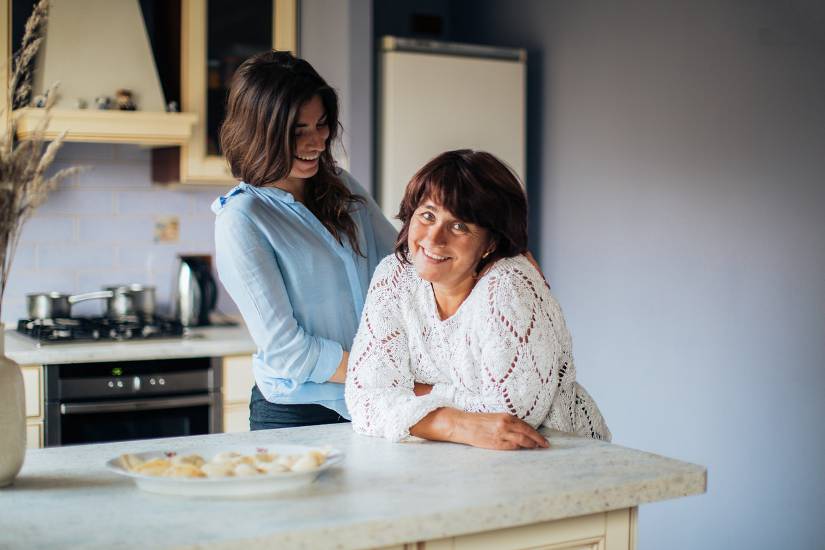 Mom and daughter