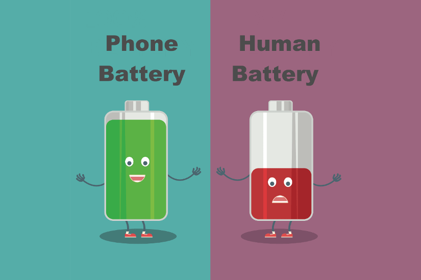 Phone battery vs Human battery